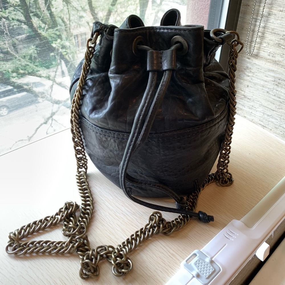 Madewell Bucket Bag with Chain Crossbody Strap